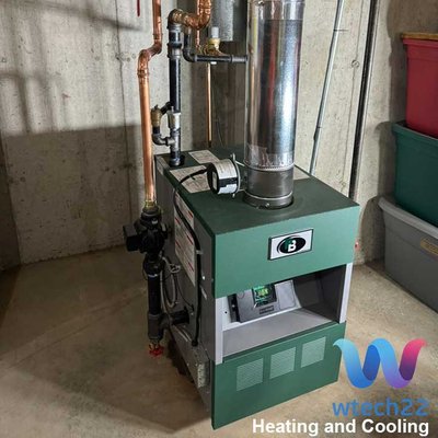 Boiler Project - Customer needed a boiler replacement and a solution to separate their domestic hot water. We recommended a Navies for their hot water and a Peerless Boiler for their heating needs. The customer was really happy with the results. Boiler Project - Customer needed a boiler replacement and a solution to separate their domestic hot water. We recommended a Navies for their hot water and a Peerless Boiler for their heating needs. The customer was really happy with the results.