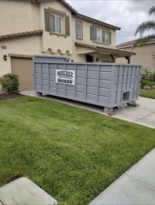 Apartment clean out - 20 Yard dumpster rental for a client who was moving out to another state..... Apartment clean out - 20 Yard dumpster rental for a client who was moving out to another state.....