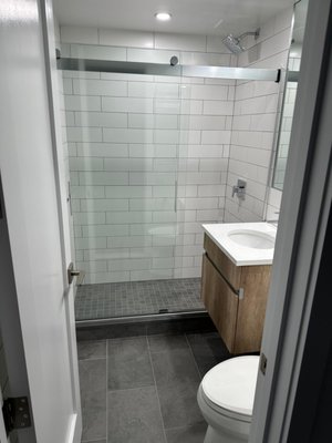 Shower Door Installation - Our company has extensive experience in shower door installation,  with numerous successful projects completed. Each installation has been executed with precision, ensuring both functionality and style for our clients.