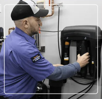 Kinetico® Water Treatment Installation - Kinetico® water treatment systems are designed to improve water quality throughout the home. These systems help reduce hard water buildup, improve taste and odor, and provide cleaner water for drinking, cooking, bathing, and appliances. Solutions include whole-home water softeners, filtration systems, and reverse osmosis drinking water systems customized to each home’s needs.