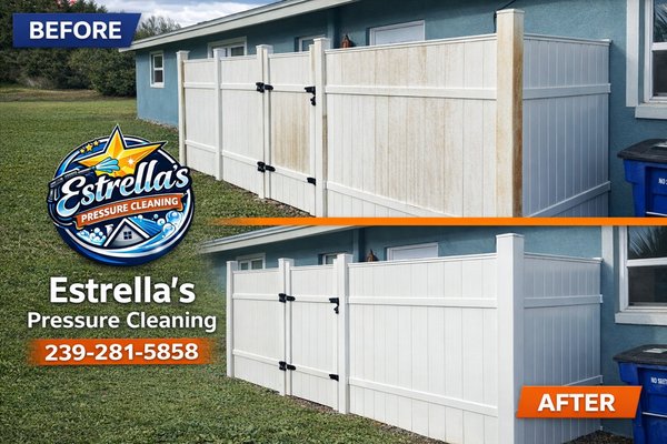 Fence Cleaning - Professional vinyl fence cleaning restoring heavily stained panels to like-new condition. Safely removed algae, mold, and years of buildup. Fence Cleaning - Professional vinyl fence cleaning restoring heavily stained panels to like-new condition. Safely removed algae, mold, and years of buildup.