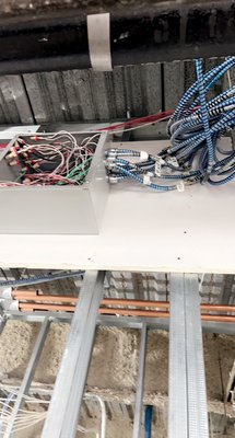 Commercial - I had 3 multi circuit cables put up a box and connect it all at home runs