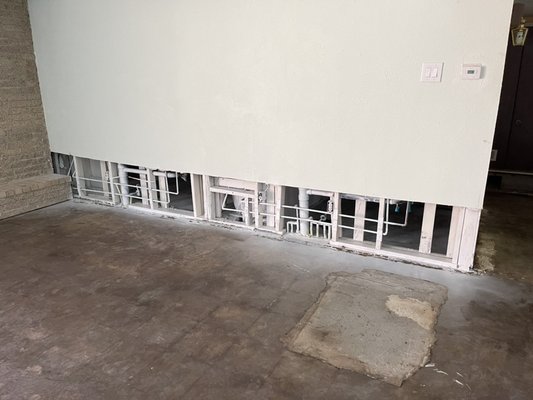 Drywall repairs in Carrollton - This customer had just had black mold removal done which resulted in huge gaps in the walls that we patched up. Drywall repairs in Carrollton - This customer had just had black mold removal done which resulted in huge gaps in the walls that we patched up.