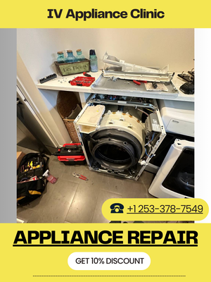 Replaced washer door gasket - 🔧 Today at IV Appliance Clinic, we were back at it again with a house call in Spokane to fix a leaky washing machine! As your dedicated repairman and owner, I started with a full diagnostic to uncover the issue. 🛠️
Good news! With our ongoing promotion, if you choose to proceed with the repairs after our diagnostic, the service call and diagnostic are absolutely FREE. That's right, no extra charge! 🌟
Our thorough check revealed a worn-out door gasket was the culprit. I quickly replaced the gasket, ensuring no more leaks and a smooth run for many more loads of laundry. 💧👕
Living in Spokane, Cheney, Medical Lake, Airway Heights, Deer Park, Spokane Valley, or within a 40-mile radius? Don’t let a faulty appliance throw off your day. Call IV Appliance Clinic, and let’s get your home running efficiently again! 📞
#IVApplianceClinic #ApplianceRepair #Spokane #LaundryRepair #LocalBusiness Replaced washer door gasket - 🔧 Today at IV Appliance Clinic, we were back at it again with a house call in Spokane to fix a leaky washing machine! As your dedicated repairman and owner, I started with a full diagnostic to uncover the issue. 🛠️
Good news! With our ongoing promotion, if you choose to proceed with the repairs after our diagnostic, the service call and diagnostic are absolutely FREE. That's right, no extra charge! 🌟
Our thorough check revealed a worn-out door gasket was the culprit. I quickly replaced the gasket, ensuring no more leaks and a smooth run for many more loads of laundry. 💧👕
Living in Spokane, Cheney, Medical Lake, Airway Heights, Deer Park, Spokane Valley, or within a 40-mile radius? Don’t let a faulty appliance throw off your day. Call IV Appliance Clinic, and let’s get your home running efficiently again! 📞
#IVApplianceClinic #ApplianceRepair #Spokane #LaundryRepair #LocalBusiness