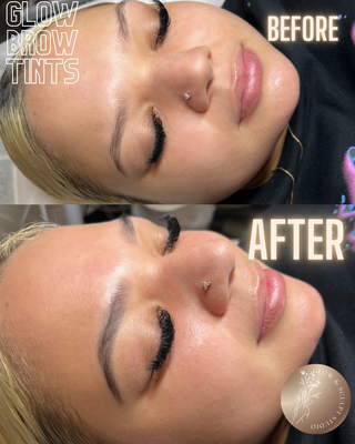 Eye brow tinting - This is a before and after on an eyebrow tint. Eye brow tinting - This is a before and after on an eyebrow tint.