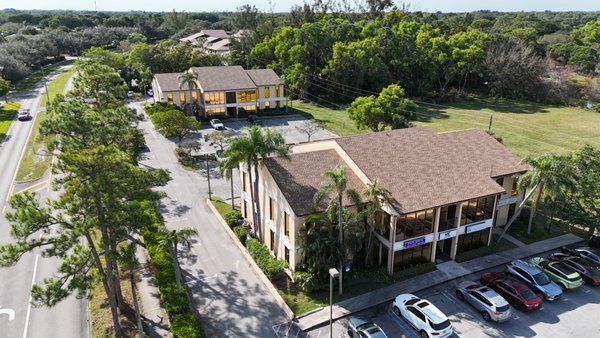 Commercial Buildings - Check out these three stunning roofs we completed for a commercial property in Greenacres! Featuring GAF Timberline HDZ shingles in Shakewood.