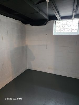 Basement painting - Before i got here, this house had an old plain basement. dirty concrete floor, mildew on the bottoms of the walls and cob webs all over the ceiling.. Now it looks like a new, totally different basement. Call today Basement painting - Before i got here, this house had an old plain basement. dirty concrete floor, mildew on the bottoms of the walls and cob webs all over the ceiling.. Now it looks like a new, totally different basement. Call today