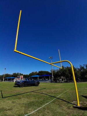 painted football goalies. - we got a call to re-paint some football goalies, they were sanded down, scraped, cleaned with alcohol and treated with rust primer. painted football goalies. - we got a call to re-paint some football goalies, they were sanded down, scraped, cleaned with alcohol and treated with rust primer.