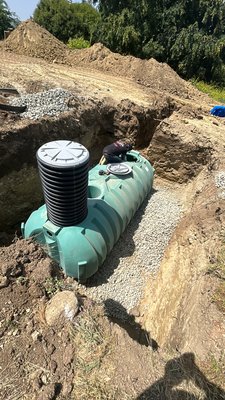 Septic Replacement- Hacienda Heights - Pictured below is a full replacement of existing septic system in Hacienda Heights. Service was completed in 2 days. Customer never went without the use of their toilets, showers, or drains. We covered financially any costs to pump out their existing system—which had failed—until the project’s completion.