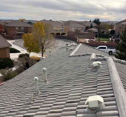 Tile Roofs Need love too ! Book your inspection today! - This Tile Roof needed A sealant around the penetrations.
Fast Efficient And budget Friendly! Tile Roofs Need love too ! Book your inspection today! - This Tile Roof needed A sealant around the penetrations.
Fast Efficient And budget Friendly!