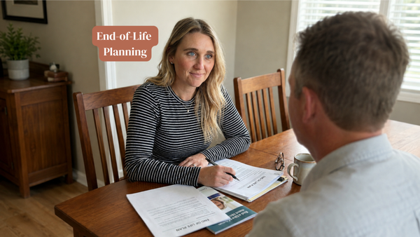End-of-life Planning - End-of-life planning is about more than getting your legal and financial documents in order. Those documents matter, but they can’t prepare your people for the decisions, conversations, and emotions they may one day face. I help you clarify what matters, communicate your wishes, organize the practical details, and prepare the people you love to carry them out. Because a complete plan doesn’t just protect your wishes. It leaves your people with clarity instead of questions. End-of-life Planning - End-of-life planning is about more than getting your legal and financial documents in order. Those documents matter, but they can’t prepare your people for the decisions, conversations, and emotions they may one day face. I help you clarify what matters, communicate your wishes, organize the practical details, and prepare the people you love to carry them out. Because a complete plan doesn’t just protect your wishes. It leaves your people with clarity instead of questions.