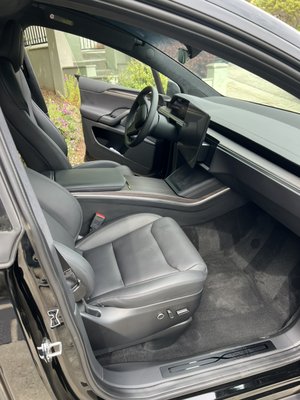 tesla model x interior + exterior - quick interior and exterior on tesla no wax or polish