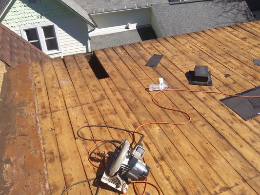 Roofing Project - One the projects that we've have done. Major reconstruction in process. Roofing Project - One the projects that we've have done. Major reconstruction in process.