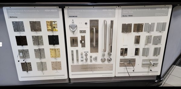 Commercial door hardware - Commercial door hardware including closers, hinges, exit devices, lock hardware, and related opening products for new projects, replacements, and repairs.