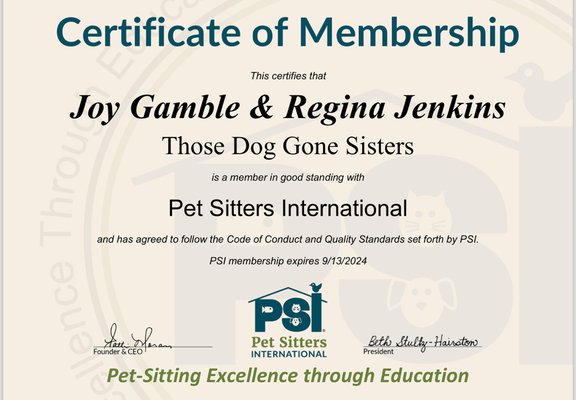 CPPS-Certified Professional Pet Sitter - I am a CPPS-Certified Professional Pet Sitter. I take pride in ensuring that your pet remains safe and sound while you are busy. My services vary, so please call for additional information! CPPS-Certified Professional Pet Sitter - I am a CPPS-Certified Professional Pet Sitter. I take pride in ensuring that your pet remains safe and sound while you are busy. My services vary, so please call for additional information!