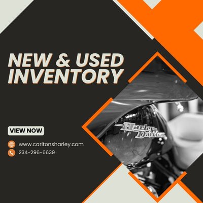 View our website for new & used inventory - Carlton Harley-Davidson® is a family owned and operated dealership since 1977. We are dedicated to delivering the greatest customer experience to all our customers. At Carlton Harley-Davidson, we have a great selection of parts, accessories, clothing, gift items, new and used motorcycles. We are located 45 minutes from Cleveland, and 30 minutes from Akron. So if you are planning a ride, Mantua and surrounding cities has a lot to offer. We are primarily a farming community, so there are plenty of scenic views, perfect for an afternoon ride.