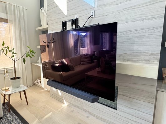 Tricky fireplace installations - Here are some of my other TV installs, including tiled fireplaces, tricky surfaces, and clean wire concealments. I’ve handled just about every wall type and take pride in clean, solid installs that look great and last.