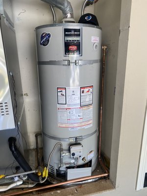75 gallon water heater replacement - Removed and replaced 75 gallon Bradford white in garage customer was very satisfied 75 gallon water heater replacement - Removed and replaced 75 gallon Bradford white in garage customer was very satisfied