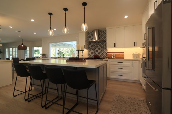 Anaheim Hills - Remodel - This kitchen was small and centered in the middle of the house. We opened up the walls and moved the kitchen to give the homeowner more space to entertain. We installed a flip up window in the kitchen to use as a pass-threw for food and drinks. Anaheim Hills - Remodel - This kitchen was small and centered in the middle of the house. We opened up the walls and moved the kitchen to give the homeowner more space to entertain. We installed a flip up window in the kitchen to use as a pass-threw for food and drinks.