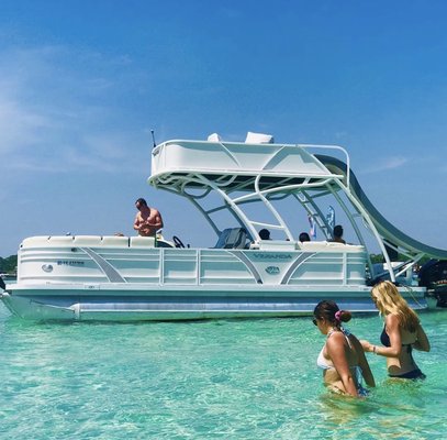 Chillin' the Most Slide Boat up to 6 Passengers - Double Decker with a slide. Can accommodate up to 6 passengers.
Includes paddle boards, cooler, ice, and a captain. Chillin' the Most Slide Boat up to 6 Passengers - Double Decker with a slide. Can accommodate up to 6 passengers.
Includes paddle boards, cooler, ice, and a captain.