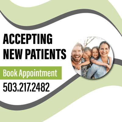Accepting New Patients - Accepting new patients. Book appointment. 503-217-2482 Accepting New Patients - Accepting new patients. Book appointment. 503-217-2482
