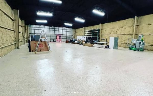 Helicopter Hanger - this work was inside a helicopter hanger done for filming
