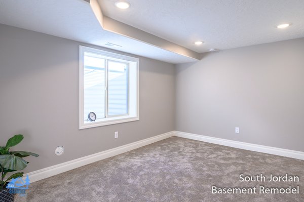 south jordan Remodel - This was a half finished basement that we transformed into an amazing living space. 2 new rooms, new storage areas, new bathroom, new carpet south jordan Remodel - This was a half finished basement that we transformed into an amazing living space. 2 new rooms, new storage areas, new bathroom, new carpet