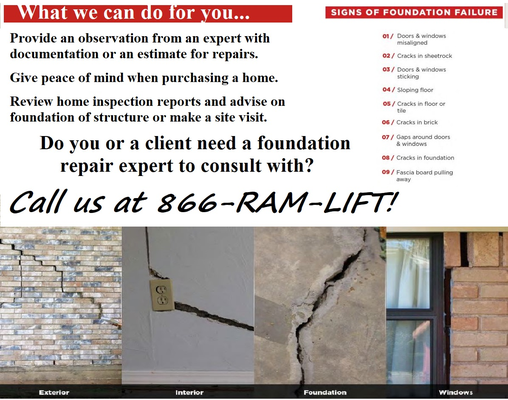 Real Estate Observation Reporting and Cost Estimation - We provide cost estimates for any repairs needed on your potential new home. If you need a foundation inspection, Contact Us! We will give you a proposal with the price of any work needed on the foundation of the home or property.