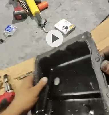 Repair of transmission oil pan leak, extraction of broken bolt, and replacement of transmission mount. - This repair of a transmission oil pan leak on a 2021 ProMaster 3500 cargo van concluded with the extraction of a broken bolt, which we were able to remove intact without damaging the threads where the broken bolt was lodged.