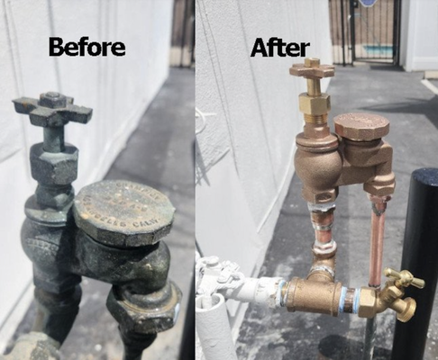 Before & After - Los Primos Plumbing is here for when you are looking for a reliable plumber or a second opinion on your plumbing project. Our family-owned business specializes in bathroom remodels, water heater installations, and a wide range of plumbing repairs. We offer affordable pricing and flexible financing options to ensure your plumbing needs are met quickly. Whether you're dealing with leaking pipes, upgrading fixtures, or exploring tankless water heater solutions, we provide expert craftsmanship and transparent pricing to deliver the best value for your home. Serving Los Angeles County, including La Habra, Whittier, Downey, Norwalk, and East Los Angeles, we are proud to be the trusted choice for homeowners seeking quality plumbing services. Customers choose us because we focus on providing a stress-free experience with fast response times and clear communication. We understand the challenges of unexpected plumbing issues, which is why we work hard to make your experience as seamless as possible. En Los Primos Plumbing somos tu plomero de confianza en Los Ángeles y áreas cercanas. Ofrecemos servicios de plomería 24 horas, desde la reparación de tuberías y desatascar drenajes, hasta la instalación de calentadores de agua y grifos. También atendemos plomería de emergencia, destapado de desagües y reparación de fugas. Con soluciones económicas y eficientes, nos especializamos en plomería residencial y mantenimiento de plomería. ¡Contáctanos para un servicio rápido y confiable!
Call us today for a free estimate! Before & After - Los Primos Plumbing is here for when you are looking for a reliable plumber or a second opinion on your plumbing project. Our family-owned business specializes in bathroom remodels, water heater installations, and a wide range of plumbing repairs. We offer affordable pricing and flexible financing options to ensure your plumbing needs are met quickly. Whether you're dealing with leaking pipes, upgrading fixtures, or exploring tankless water heater solutions, we provide expert craftsmanship and transparent pricing to deliver the best value for your home. Serving Los Angeles County, including La Habra, Whittier, Downey, Norwalk, and East Los Angeles, we are proud to be the trusted choice for homeowners seeking quality plumbing services. Customers choose us because we focus on providing a stress-free experience with fast response times and clear communication. We understand the challenges of unexpected plumbing issues, which is why we work hard to make your experience as seamless as possible. En Los Primos Plumbing somos tu plomero de confianza en Los Ángeles y áreas cercanas. Ofrecemos servicios de plomería 24 horas, desde la reparación de tuberías y desatascar drenajes, hasta la instalación de calentadores de agua y grifos. También atendemos plomería de emergencia, destapado de desagües y reparación de fugas. Con soluciones económicas y eficientes, nos especializamos en plomería residencial y mantenimiento de plomería. ¡Contáctanos para un servicio rápido y confiable!
Call us today for a free estimate!