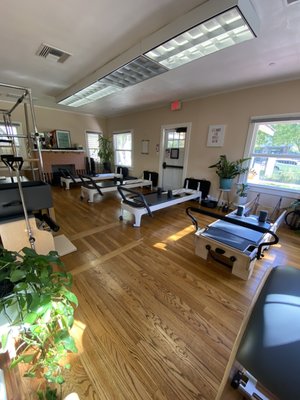 Reformer Pilates Classes - Our most popular classes are our Reformer Pilates classes. These intimate classes max out at 4 clients, so it’s easy to ensure a class that fits your abilities each time. Our small class sizes also are great for community building! Reformer classes are offered in two lengths: 35 minutes and 50 minutes. You can pick what fits best into your busy life!