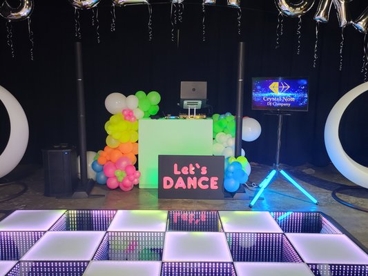 16th Birthday Neon Karaoke Party - We hosted a 16th Birthday with a completely NEON PARTY with an LED Dance Floor, a lighted cotton candy booth, a lighted face painting booth, and a karaoke system where they can sing the night away!!! 16th Birthday Neon Karaoke Party - We hosted a 16th Birthday with a completely NEON PARTY with an LED Dance Floor, a lighted cotton candy booth, a lighted face painting booth, and a karaoke system where they can sing the night away!!!