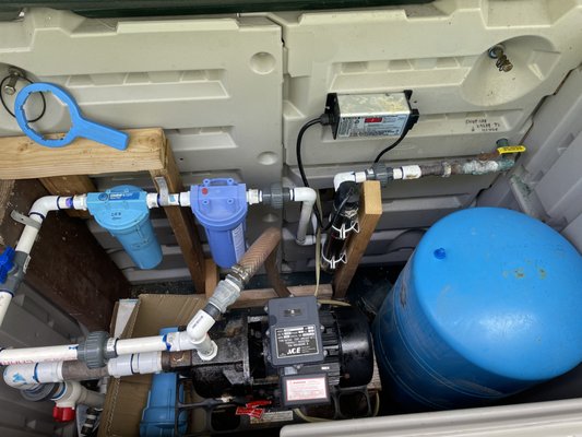 Equipment Remodel - Katchment Kleaners can clean your tank or upgrade your equipment!  Estimates are free.  We never request money until the job is complete and you are satisfied!