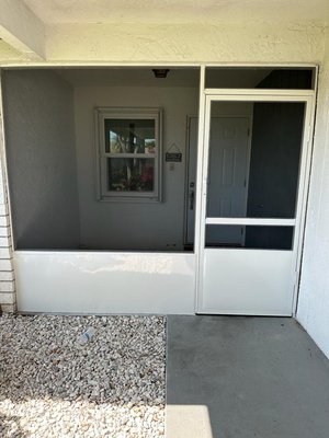 New Patio screen installation - screen patio