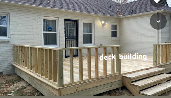 deck construction 11/24 - This work was done the last week of November for a client who resides in Memphis deck construction 11/24 - This work was done the last week of November for a client who resides in Memphis