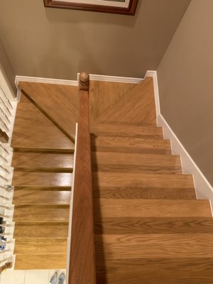 Hardwood Stairs Projects - Floor Coverings International replaced an old staircase with these elegant wooden staircases for some clients. Hardwood Stairs Projects - Floor Coverings International replaced an old staircase with these elegant wooden staircases for some clients.