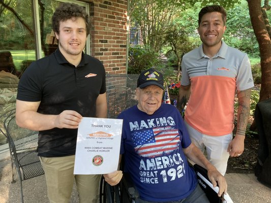 Storm Projects - WW2 veteran was in need of our services when his basement filled with water from a flood. We were able to assist him in a timely manner and get his home livable again. Such an honor to work for this man. Storm Projects - WW2 veteran was in need of our services when his basement filled with water from a flood. We were able to assist him in a timely manner and get his home livable again. Such an honor to work for this man.