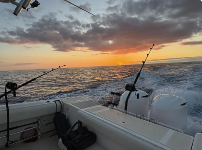 Sunset Cruise - Make our boat your boat for an intimate sunset cruise with family or friends. This private two-hour charter carries up to six guests and takes you out onto the calm Hawaiian evening waters so you can watch the sun sink below the horizon. Relax on deck with tropical fruit juice, local fresh fruit, snacks, and a complimentary bottle of champagne while your captain guides the boat for an uninterrupted, magical ocean-view experience. Guests can book online or call to customize the trip and note any special celebrations.