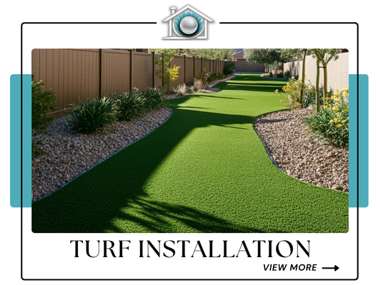 Turf Installation | Las Vegas, NV - Lush, low-maintenance, and built to withstand the Las Vegas heat — this turf installation turned a dry patch of yard into a vibrant, green space that stays perfect year-round. No watering, no mowing, just clean lines and lasting beauty. Turf Installation | Las Vegas, NV - Lush, low-maintenance, and built to withstand the Las Vegas heat — this turf installation turned a dry patch of yard into a vibrant, green space that stays perfect year-round. No watering, no mowing, just clean lines and lasting beauty.