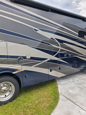 36 foot RV full exterior detail with buff and wax job. - This 36 foot RV received a full exterior detail with buff and wax job. The customer was extremely happy with the services. 36 foot RV full exterior detail with buff and wax job. - This 36 foot RV received a full exterior detail with buff and wax job. The customer was extremely happy with the services.