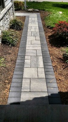 Stone paver and masonry - Here are some sidewalks that we have completed in the past couple months giving our customers 100% satisfaction