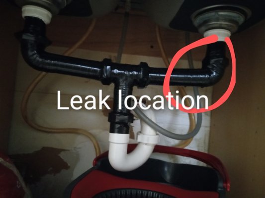 Drain Leak Repair - This customer called after attempting to fix his own leak with electrical tape, he found out it doesn't work, but Groce Plumbing does. Drain Leak Repair - This customer called after attempting to fix his own leak with electrical tape, he found out it doesn't work, but Groce Plumbing does.