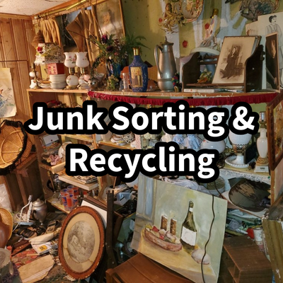 Junk Removal and Sorting - We take pride in being one of the only companies that recycles your junk instead of just throwing it out at the landfill! Junk Removal and Sorting - We take pride in being one of the only companies that recycles your junk instead of just throwing it out at the landfill!