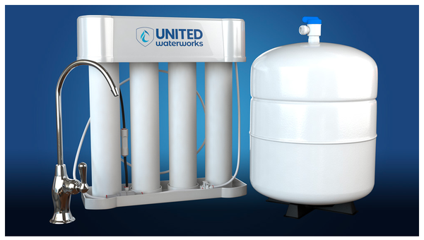 Why Reverse Osmosis Systems? - Total Care Filtration is exactly what the words imply, the Pureguard™ PGF-45 series system gives you fresh tasting, delicious, crystal clear water at your fingertips while addressing contaminants of health concern like Lead, Arsenic, Asbestos, Cysts, Mercury and many others. With an ice maker tee (sold separately) you can easily tee off times maker in your refrigerator so you can benefit from safer, great tasting water dispensed from your refrigerator as well.
Call Us Today 281-240-0261 www.unitedwaterworksllc.com Why Reverse Osmosis Systems? - Total Care Filtration is exactly what the words imply, the Pureguard™ PGF-45 series system gives you fresh tasting, delicious, crystal clear water at your fingertips while addressing contaminants of health concern like Lead, Arsenic, Asbestos, Cysts, Mercury and many others. With an ice maker tee (sold separately) you can easily tee off times maker in your refrigerator so you can benefit from safer, great tasting water dispensed from your refrigerator as well.
Call Us Today 281-240-0261 www.unitedwaterworksllc.com