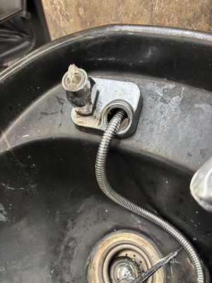 Shampoo bowl vacuum breaker 1/6/26th - This was done at a hair salon for shampoo bowl on 1/26 Shampoo bowl vacuum breaker 1/6/26th - This was done at a hair salon for shampoo bowl on 1/26