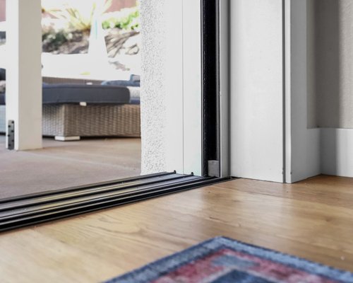 LaCantina Pocket Sliding Door Installation - 2 LaCantina Pocket Sliding Door Systems with Pleated Screens! LaCantina Pocket Sliding Door Installation - 2 LaCantina Pocket Sliding Door Systems with Pleated Screens!