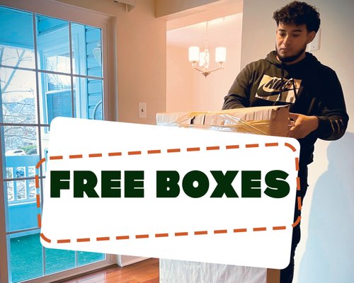 5 Free Boxes - Get 5 Free Boxes On Your Move for Last Minute Packing - On Us! 5 Free Boxes - Get 5 Free Boxes On Your Move for Last Minute Packing - On Us!
