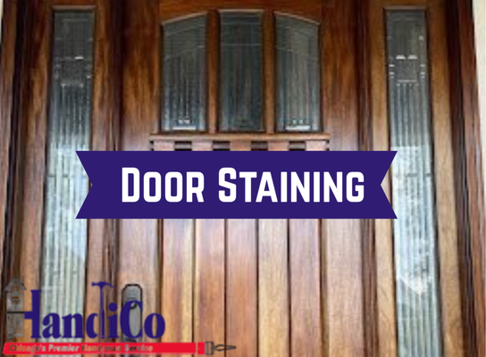 Door Staining - Call today!