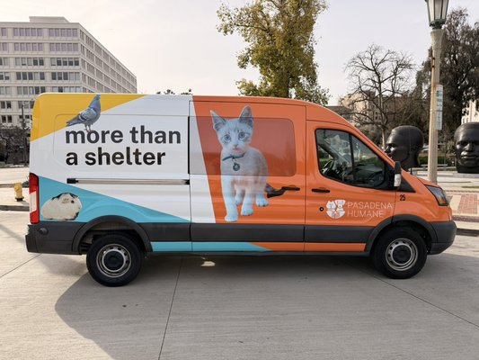 (Commercial vehicle wrap)- Pasadena Humane - This full wrap transforms a standard work vehicle into a bold, eye-catching brand statement with clean graphics, sharp print quality, and seamless panel alignment. Whether parked at a job site or driving through town, your business stays visible and memorable.
If you want consistent brand exposure without paying for recurring ads, a commercial wrap is one of most powerful marketing tools you can invest in. (Commercial vehicle wrap)- Pasadena Humane - This full wrap transforms a standard work vehicle into a bold, eye-catching brand statement with clean graphics, sharp print quality, and seamless panel alignment. Whether parked at a job site or driving through town, your business stays visible and memorable.
If you want consistent brand exposure without paying for recurring ads, a commercial wrap is one of most powerful marketing tools you can invest in.