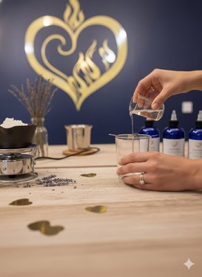 Create by Style & Scent! - Choose from over 100 fragrances to blend and create your own custom fragrance and add it to a candle, car diffuser, reed diffuser, dryer ball, or room spray. Select from premium body fragrances to create your own perfume or cologne. Have a glass of wine while relaxing, socializing, and exploring scent combinations. If you prefer an expertly crafted scent, stop in to purchase Heart Notes’ signature collection of candles, soaps, lotions, room sprays, and diffusers. Or simply browse unique pottery from West Austin Pottery. Please Note: Walk-ins are only allowed on Fridays and Saturdays. All other weekday workshops must be booked on our website to allow for proper scheduling of staff. Create by Style & Scent! - Choose from over 100 fragrances to blend and create your own custom fragrance and add it to a candle, car diffuser, reed diffuser, dryer ball, or room spray. Select from premium body fragrances to create your own perfume or cologne. Have a glass of wine while relaxing, socializing, and exploring scent combinations. If you prefer an expertly crafted scent, stop in to purchase Heart Notes’ signature collection of candles, soaps, lotions, room sprays, and diffusers. Or simply browse unique pottery from West Austin Pottery. Please Note: Walk-ins are only allowed on Fridays and Saturdays. All other weekday workshops must be booked on our website to allow for proper scheduling of staff.